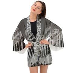 Architecture-parliament-landmark Long Sleeve Kimono by Ket1n9