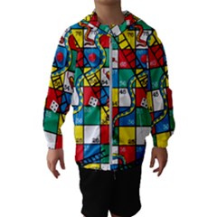 Snakes And Ladders Kids  Hooded Windbreaker by Ket1n9