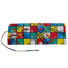 Snakes And Ladders Roll Up Canvas Pencil Holder (s) by Ket1n9