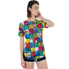 Snakes And Ladders Perpetual Short Sleeve T-shirt by Ket1n9