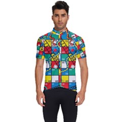 Snakes And Ladders Men s Short Sleeve Cycling Jersey by Ket1n9