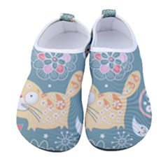 Cute Cat Background Pattern Women s Sock-style Water Shoes by Ket1n9