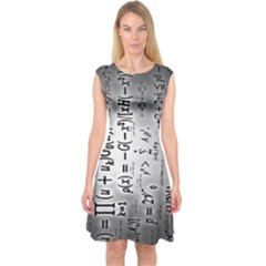 Science Formulas Capsleeve Midi Dress by Ket1n9