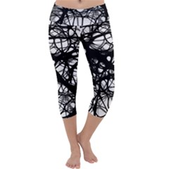 Neurons-brain-cells-brain-structure Capri Yoga Leggings by Ket1n9