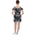 Neurons-brain-cells-brain-structure Ruffle Cut Out Chiffon Playsuit View2