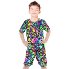 Network-nerves-nervous-system-line Kids  T-shirt And Shorts Set by Ket1n9