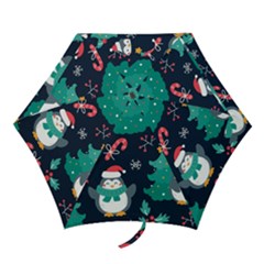 Colorful Funny Christmas Pattern Mini Folding Umbrellas by Ket1n9