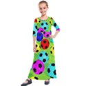 Balls Colors Kids  Quarter Sleeve Maxi Dress View1