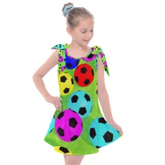 Balls Colors Kids  Tie Up Tunic Dress by Ket1n9