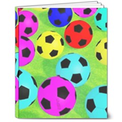 Balls Colors 8  X 10  Hardcover Notebook by Ket1n9