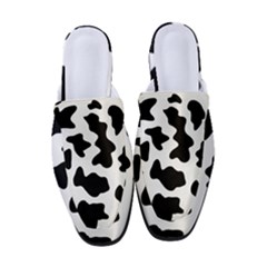 Animal-print-black-and-white-black Women s Classic Backless Heels by Ket1n9