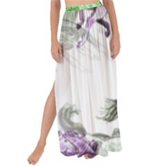 Horse-horses-animal-world-green Maxi Chiffon Tie-up Sarong by Ket1n9