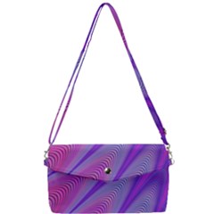 Purple-star-sun-sunshine-fractal Removable Strap Clutch Bag by Ket1n9