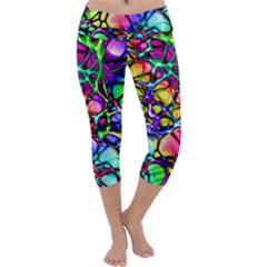 Network-nerves-nervous-system-line Capri Yoga Leggings by Ket1n9