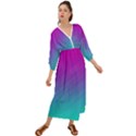 Background-pink-blue-gradient Grecian Style  Maxi Dress View1