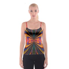 Casanova Abstract Art-colors Cool Druffix Flower Freaky Trippy Spaghetti Strap Top by Ket1n9