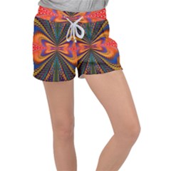 Casanova Abstract Art-colors Cool Druffix Flower Freaky Trippy Women s Velour Lounge Shorts by Ket1n9