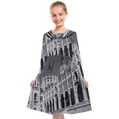 Architecture-parliament-landmark Kids  Midi Sailor Dress by Ket1n9