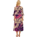 Pink City Retro Vintage Futurism Art Midsummer Wrap Dress View4