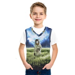 Astronaut Kids  Basketball Tank Top by Ket1n9