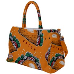 Seamless-pattern-with-taco Duffel Travel Bag by Ket1n9