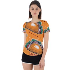 Seamless-pattern-with-taco Back Cut Out Sport T-shirt by Ket1n9