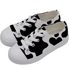 Cow Pattern Kids  Low Top Canvas Sneakers by Ket1n9