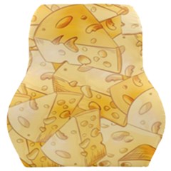 Cheese-slices-seamless-pattern-cartoon-style Car Seat Back Cushion  by Ket1n9