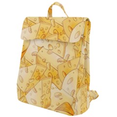 Cheese-slices-seamless-pattern-cartoon-style Flap Top Backpack by Ket1n9