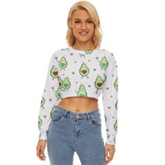 Cute-seamless-pattern-with-avocado-lovers Lightweight Long Sleeve Sweatshirt by Ket1n9