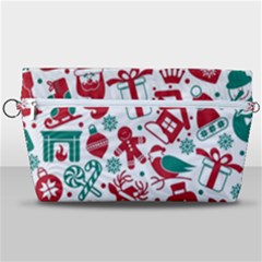 Background Vector Texture Christmas Winter Pattern Seamless Handbag Organizer by Grandong