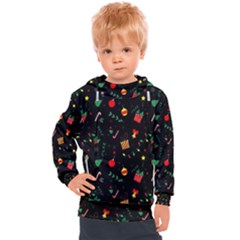 Christmas Paper Stars Pattern Texture Background Colorful Colors Seamless Copy Kids  Hooded Pullover by Grandong