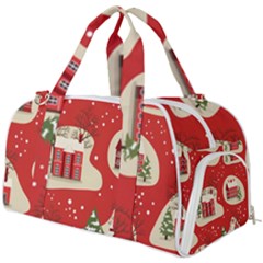 Christmas-new-year-seamless-pattern Burner Gym Duffel Bag by Grandong