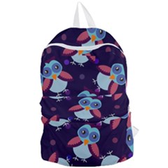 Owl-pattern-background Foldable Lightweight Backpack by Grandong