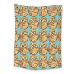 Seamless Cute Colourfull Owl Kids Pattern Medium Tapestry by Grandong