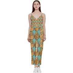 Owl Dreamcatcher V-neck Camisole Jumpsuit by Grandong