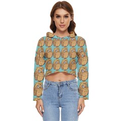 Owl Dreamcatcher Women s Lightweight Cropped Hoodie by Grandong