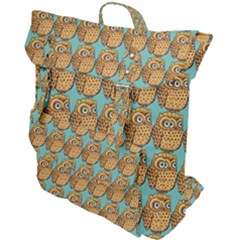 Seamless Cute Colourfull Owl Kids Pattern Buckle Up Backpack by Grandong