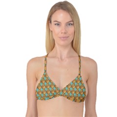 Owl Bird Pattern Reversible Tri Bikini Top by Grandong