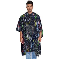 Illustration Universe Star Planet Men s Hooded Rain Ponchos by Grandong