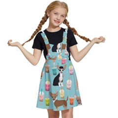 Chihuahua Bubble Kawaii Boba Tea Cute Dog Kids  Apron Dress by Grandong