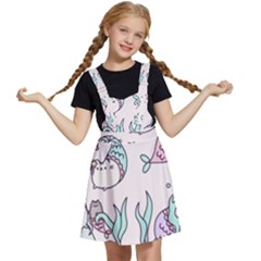 Cartoon Cat Cute Animal Design Drawing Illustration Kawaii Kids  Apron Dress by Grandong