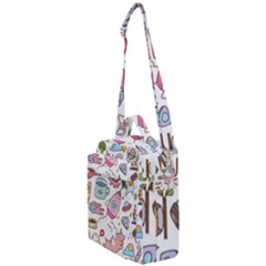 Set-kawaii-doodles -- Crossbody Day Bag by Grandong