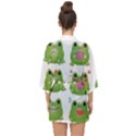 Kawaii-frog-rainy-season-japanese Half Sleeve Chiffon Kimono View2