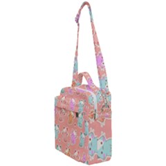 Cute Kawaii Kittens Seamless Pattern Crossbody Day Bag by Grandong