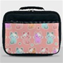 Cute Kawaii Kittens Seamless Pattern Lunch Bag View1