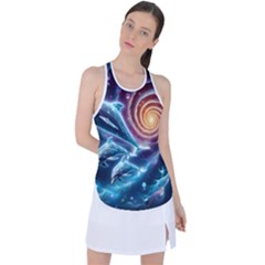 Dolphins Fantasy Racer Back Mesh Tank Top by Ravend