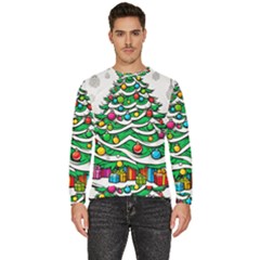 Christmas Tree Men s Fleece Sweatshirt by Vaneshop