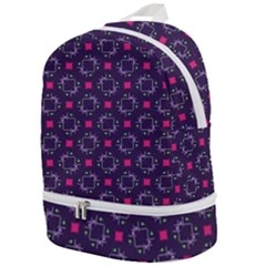 Geometric Pattern Retro Style Background Zip Bottom Backpack by Vaneshop