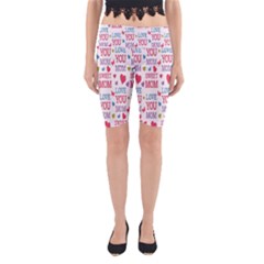 Love Mom Happy Mothers Day I Love Mom Graphic Yoga Cropped Leggings by Vaneshop